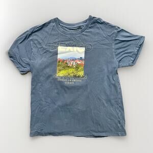 Aeropostale Men’s Large Blue Graphic Tee Shirt Mexico City Coyoacan Print Casual